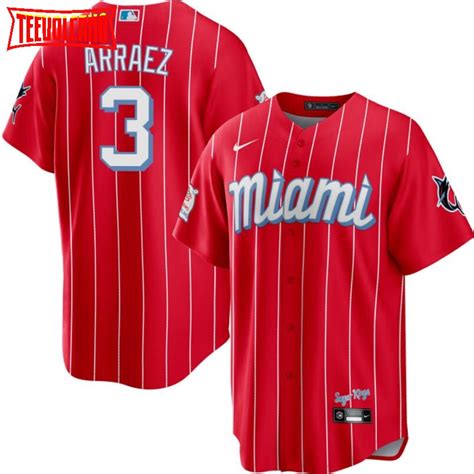 men's nike red miami marlins 2021 city connect replica jersey|marlins city jersey.